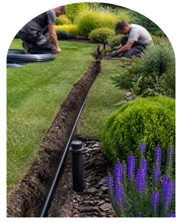Проектирование и монтаж системы автополива для участка в Сосновоборске